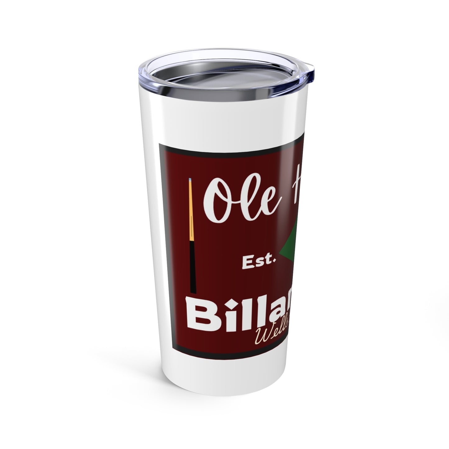 8 ball Tumbler 20oz - White