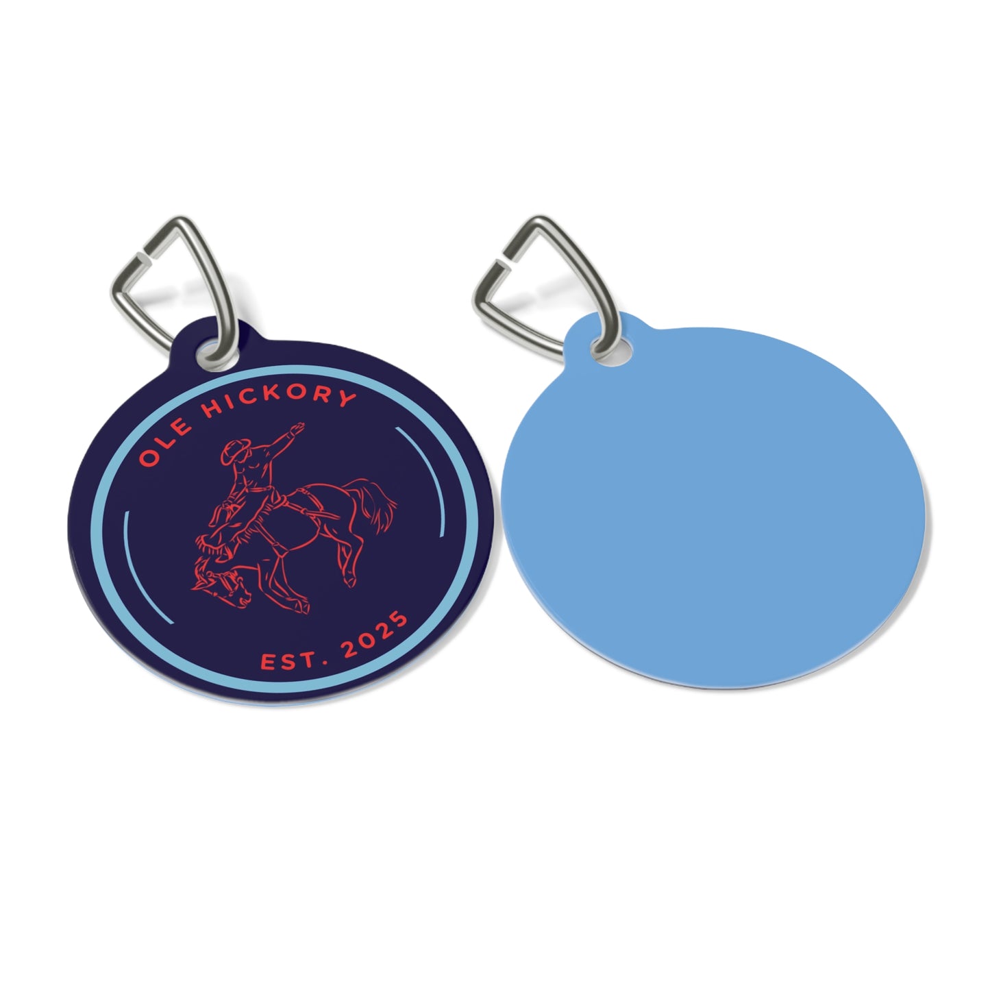 Neon cowboy Pet Tag - Neon